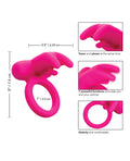 Couple's Enhancers Silicone Rechargeable Triple Clit Flicker - Pink - Image 5