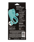Couple's Enhancers Couple's Enhancers Silicone Rechargeable French Kiss Enhancer - Teal - Image 2