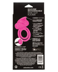 Couple's Enhancers Silicone Rechargeable Dual Clit Flicker Enhancer - Pink - Image 2