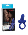 Couple's Enhancers Couple's Enhancers Silicone Rechargeable Dual Pleaser Enhancer - Blue