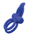 Couple's Enhancers Couple's Enhancers Silicone Rechargeable Dual Pleaser Enhancer - Blue - Image 2