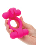 Couple's Enhancers Couple's Enhancer Silicone Rechargeable Rockin' Rabbit Enhancer - Fuchsia - Image 3