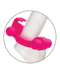 Couple's Enhancers Couple's Enhancer Silicone Rechargeable Rockin' Rabbit Enhancer - Fuchsia - Image 5