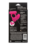 Couple's Enhancers Silicone Rechargeable Double Diver - Pink - Image 2