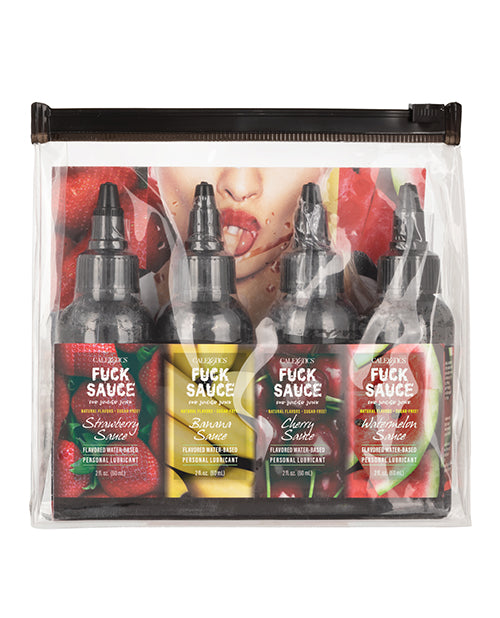 Fuck Sauce Fuck Sauce Flavored Water Based Personal Lubricant Variety 4 Pack - 2 oz Each
