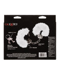California Exotic Novelties Ultra Fluffy Furry Cuffs - White - Image 2