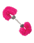 California Exotic Novelties Ultra Fluffy Furry Cuffs - Pink - Image 3