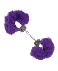 California Exotic Novelties Ultra Fluffy Furry Cuffs - Purple - Image 3