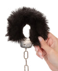 California Exotic Novelties Ultra Fluffy Furry Cuffs - Black - Image 4