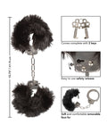 California Exotic Novelties Ultra Fluffy Furry Cuffs - Black - Image 5