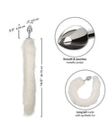 Running Wild Running Wild White Tail Metallic Anal Probe - Image 3
