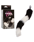 Running Wild Running Wild Black & White Tail Metallic Anal Probe - Image 6