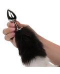 Running Wild Running Wild Black & White Tail Metallic Anal Probe - Image 2
