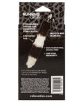 Running Wild Running Wild Black & White Tail Metallic Anal Probe - Image 4