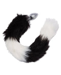 Running Wild Running Wild Black & White Tail Metallic Anal Probe - Image 5