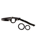 Bound by Diamonds Bound by Diamonds Open Ring Gag - Black - Image 3