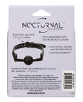 Nocturnal Nocturnal Collection Silicone Ball Gag - Black - Image 4