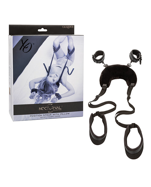 California Exotic Novelties Nocturnal Collection Position Strap w/Pillow - Black