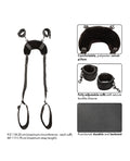 California Exotic Novelties Nocturnal Collection Position Strap w/Pillow - Black - Image 3