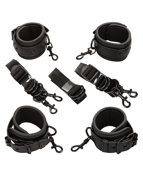 Nocturnal Nocturnal Collection Adjustable Bed Restraints - Black