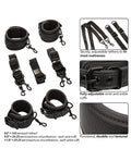 Nocturnal Nocturnal Collection Adjustable Bed Restraints - Black - Image 4