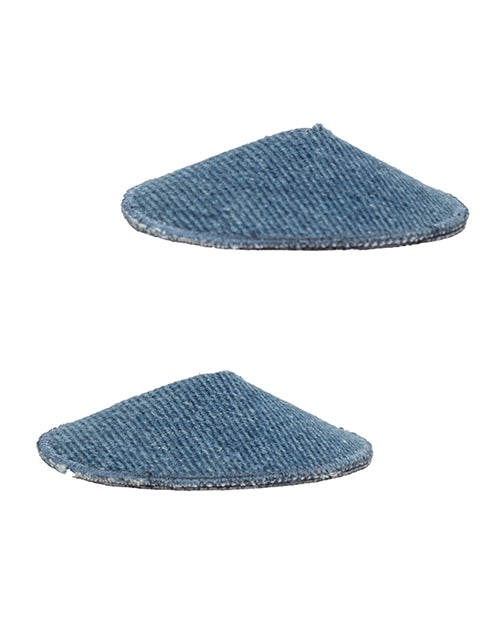 Ride 'Em Ride 'Em Premium Denim Collection Round Pasties - O/S