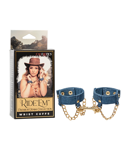 Ride 'Em Ride 'Em Premium Denim Collection Wrist Cuffs