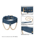 Ride 'Em Ride 'Em Premium Denim Collection Collar w/Leash - Image 4