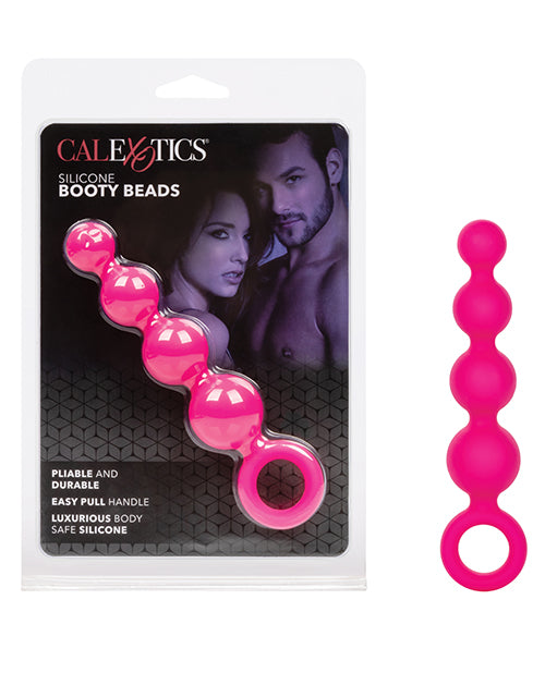 Pleasure Beads Calexotics Silicone Booty Beads - Pink