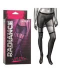 Radiance Radiance One Piece Garter Skirt w/Thigh Highs - Black O/S