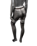 Radiance Radiance One Piece Garter Skirt w/Thigh Highs - Black O/S - Image 3