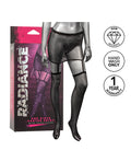 Radiance Radiance One Piece Garter Skirt w/Thigh Highs - Black O/S - Image 4