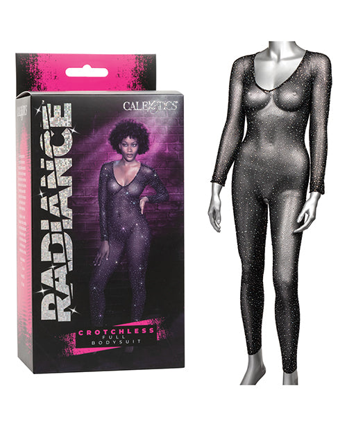 Radiance Radiance Crotchless Full Body Suit Black O/S