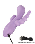 Flex Flex Bend & Hold Triple Rumbler Triple Motor Massager - Purple - Image 4