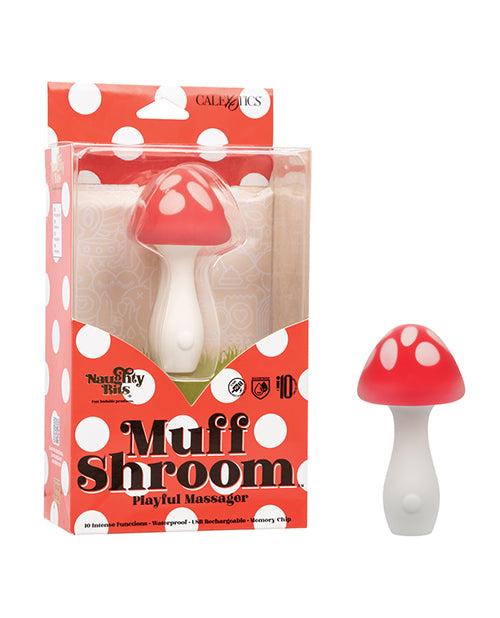 Naughty Bits Naughty Bits Muff Shroom Playful Massager - Red/White