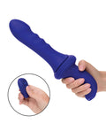 Overdrive Overdrive Ridged Shaft Remote Control Sex Machine - Blue - Image 4
