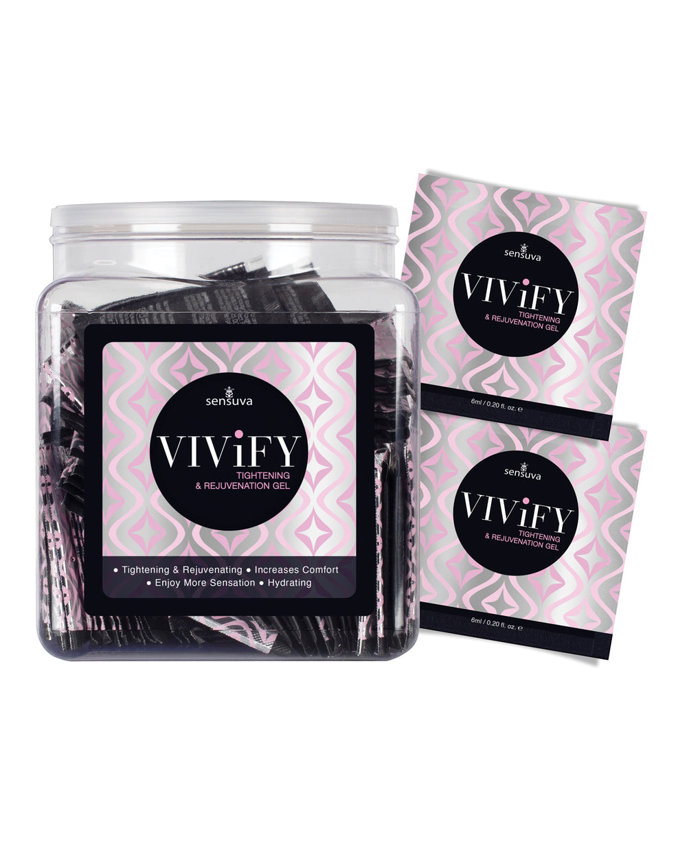 Sensuva Vivify Tightening & Rejuvenation Gel - Tub of 100 Single Use Packet