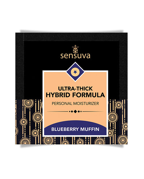 Sensuva Sensuva Ultra Thick Hybrid Personal Moisturizer Single Use Packet - 6 ml Blueberry Muffin