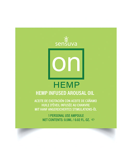 On ON Hemp Arousal Oil - Single Use Ampoule Packet