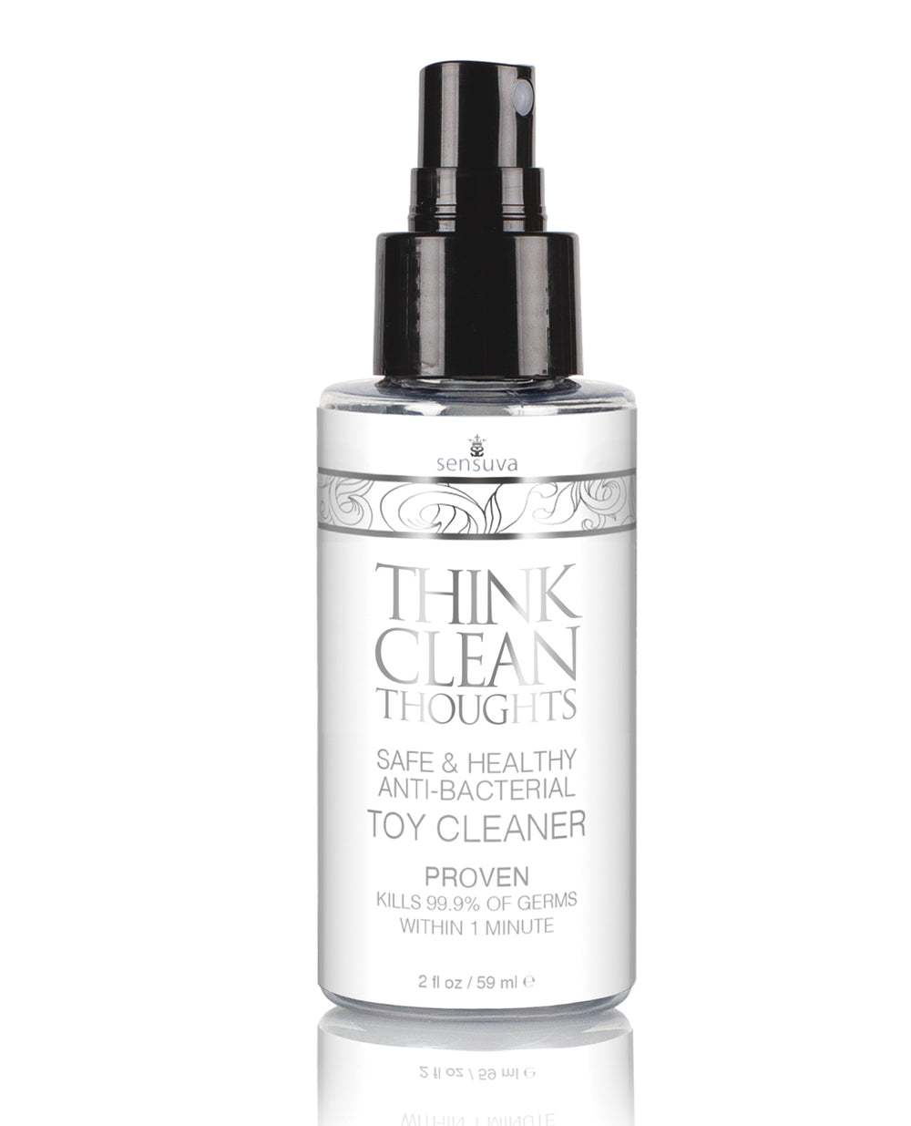 Sensuva Sensuva Think Clean Thoughts Anti Bacterial Toy Cleaner - 2 oz Bottle