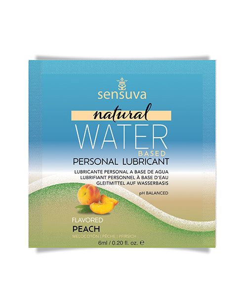 Sensuva Sensuva Natural Water Based Personal Moisturizer Single Use Packet - 6 ml Peach
