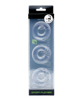 Sport Fucker Sport Fucker Chubby Cockring Pack of 3 - Clear - Image 2
