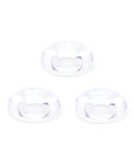 Sport Fucker Sport Fucker Chubby Cockring Pack of 3 - Clear - Image 4
