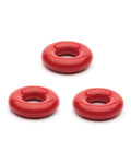 Sport Fucker Sport Fucker Chubby Cockring Pack of 3 - Red - Image 4