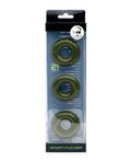 Sport Fucker Sport Fucker Chubby Cockring Pack of 3 - Army Green - Image 2