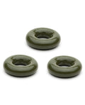 Sport Fucker Sport Fucker Chubby Cockring Pack of 3 - Army Green - Image 4