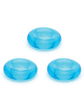 Sport Fucker Chubby Cockring Pack of 3 - Ice Blue (4)