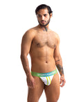 Sport Fucker Sport Fucker Jersey Jock - XL Green/White - Image 2