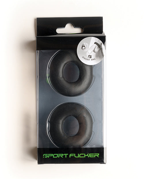 Sport Fucker Sport Fucker Stacker Rings - Black