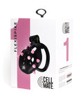 Sport Fucker Sport Fucker Cellmate FlexiSpike Chastity Cage - Size 1 Black/Pink